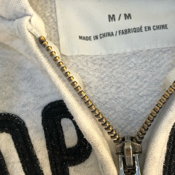 Cream Aeropostale Zip up Hoodie - Picture 2 of 4